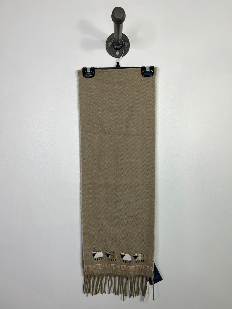 James P. Weavers Beige Scarf