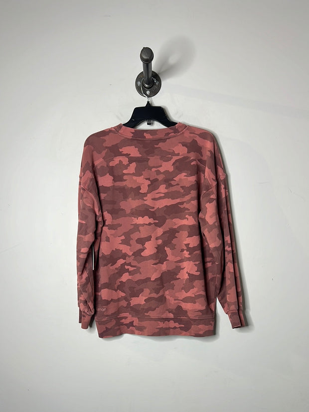 Lululemon Pink Camo Crewneck