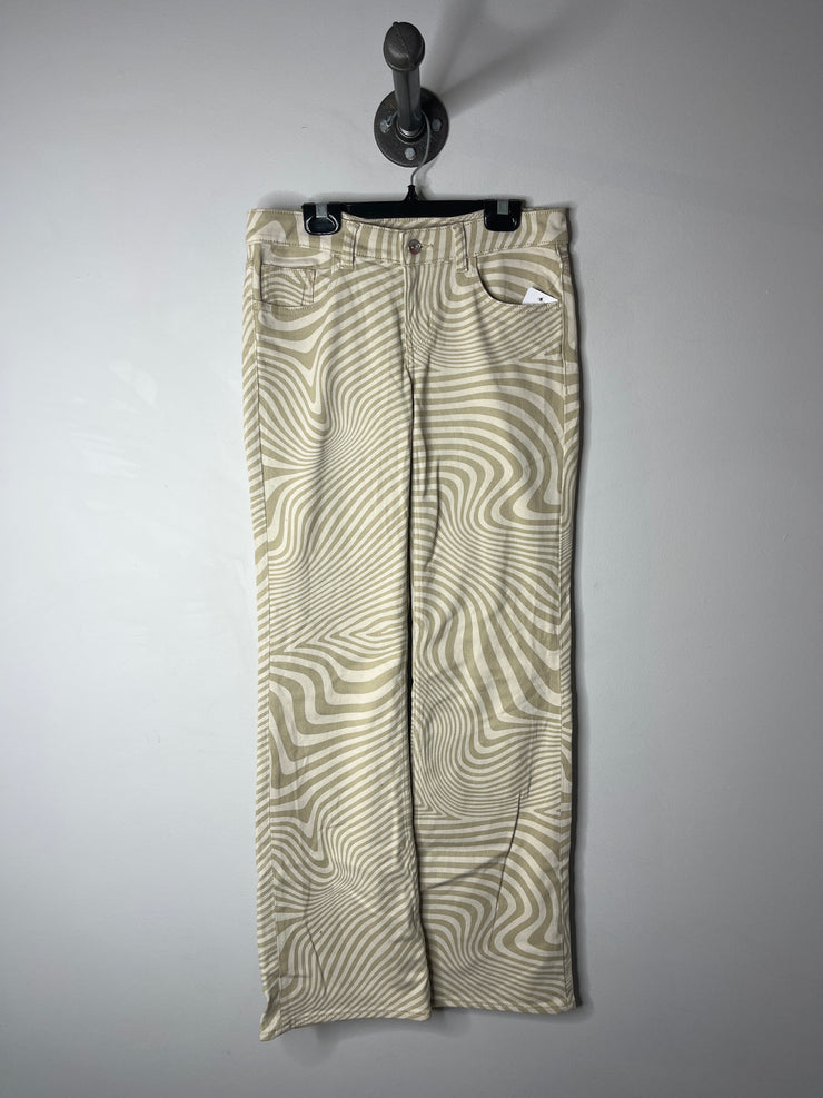 Divided Cream Wave Pant