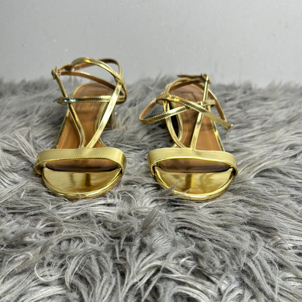 Aquazzura Gold Gem Heels