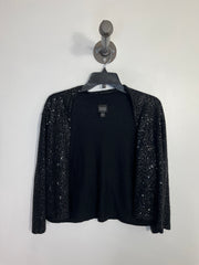 EileenFisher Blk Sparkle Cardi