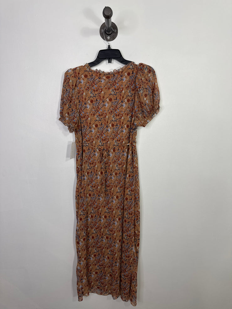 Wilfred Tan Floral Dress