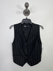 Zara Blk/Gry Stripe Vest
