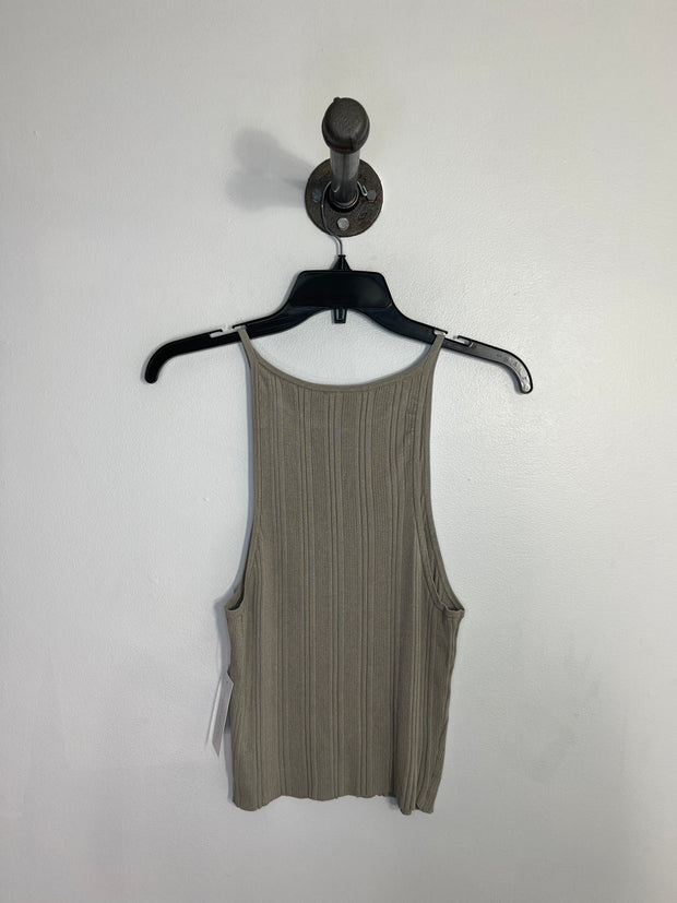 Divided Green Tank Top