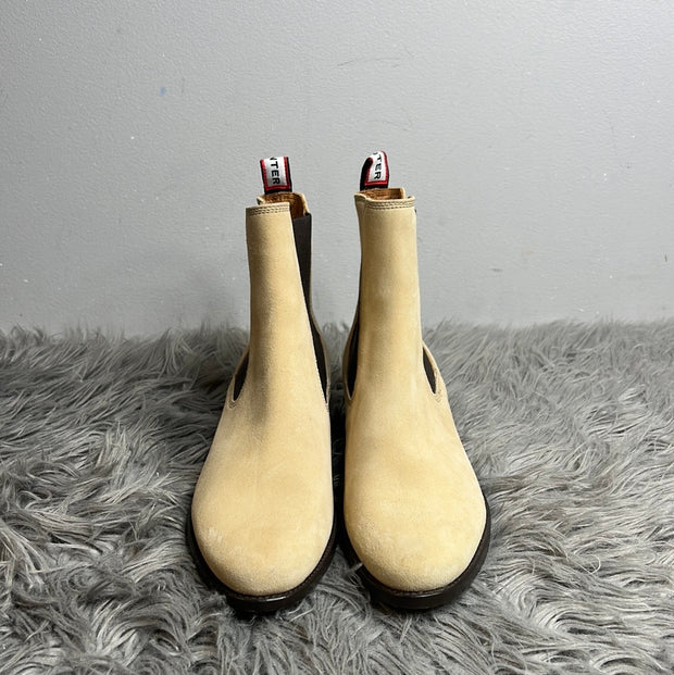 Hunter Beige Ankle Boots