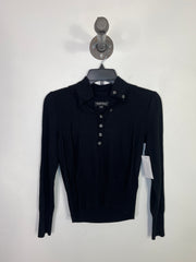 Repeat Blk Wool Mix Lngslv