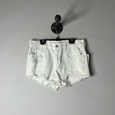 Abercrombie White Denim Shorts