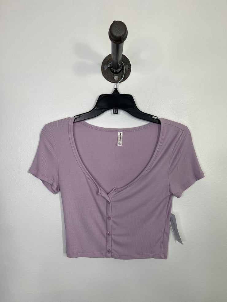 Sunday Best Purp Crop Baby Tee