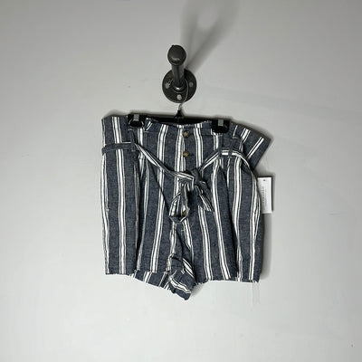A&f Blue&Wht Striped Shorts