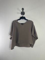 Camisa tipo poncho gris Babaton