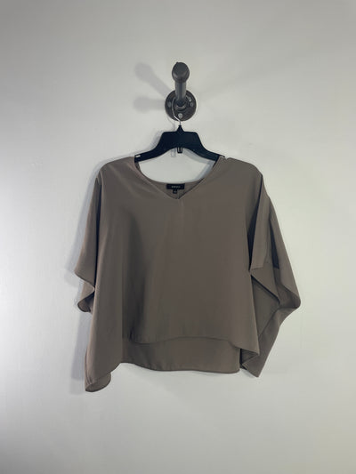 Camisa tipo poncho gris Babaton