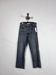 Agolde Blk Straight Jeans