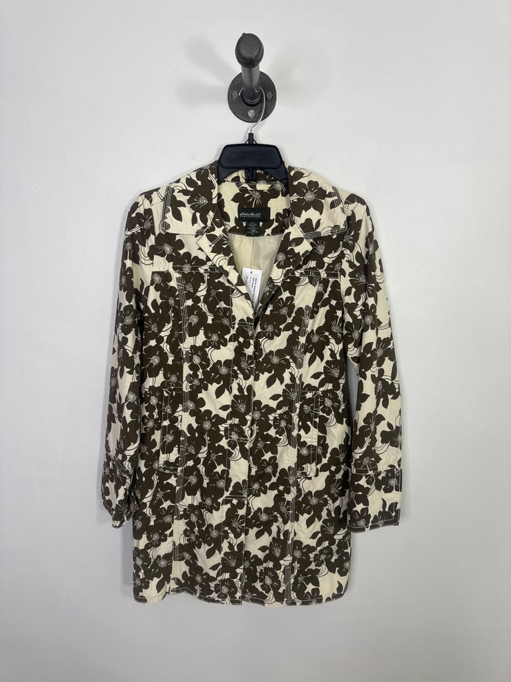 Eddie B. Beig/Brn Floral Coat