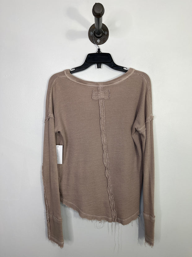 Free People Beige Distress Lsv