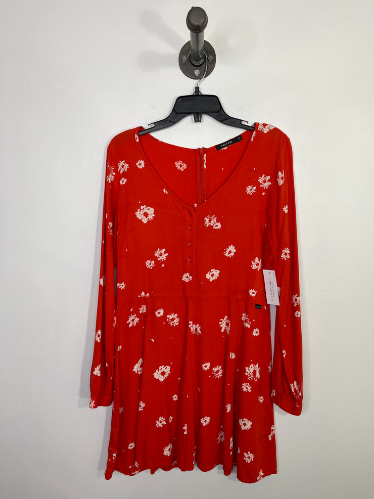 Obey Orange Floral Dress