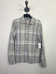 Lululemon Grey Plaid Button Up