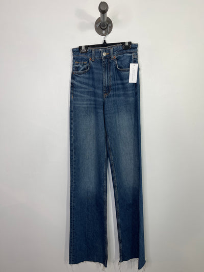 Zara High Rise Blue Jeans