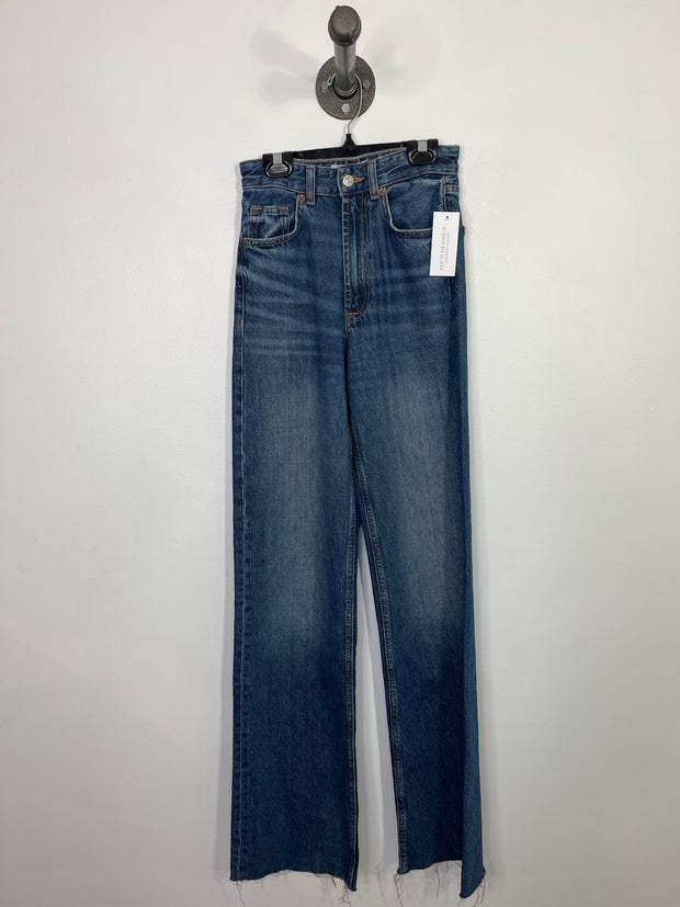 Zara High Rise Blue Jeans