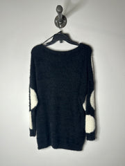 Easel Black/White Dot Sweater