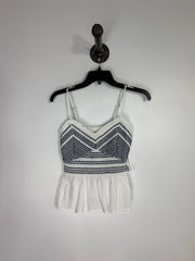 Old Navy Wht/Blue Tank Top