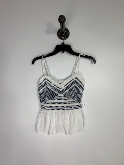 Old Navy Wht/Blue Tank Top