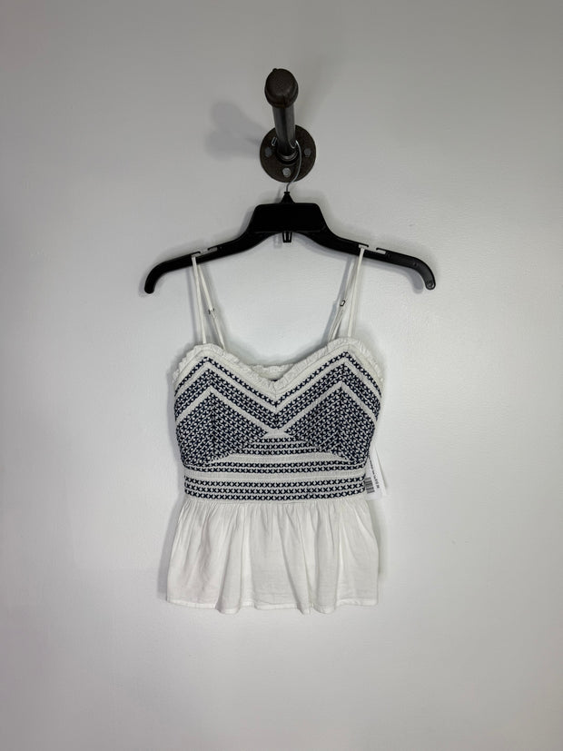Old Navy Wht/Blue Tank Top
