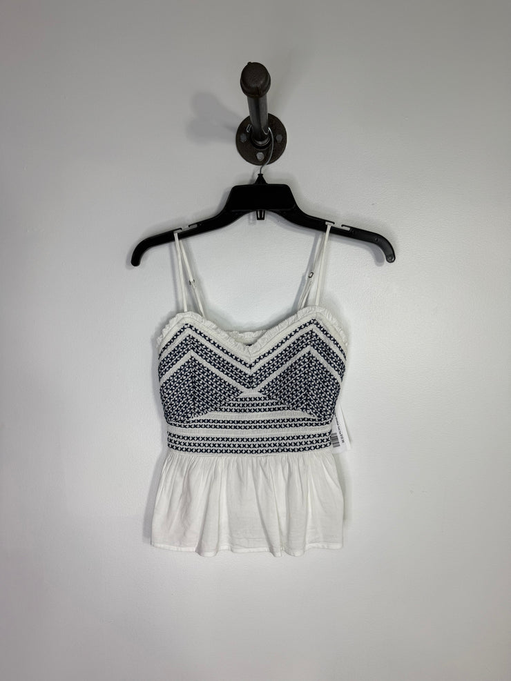 Old Navy Wht/Blue Tank Top