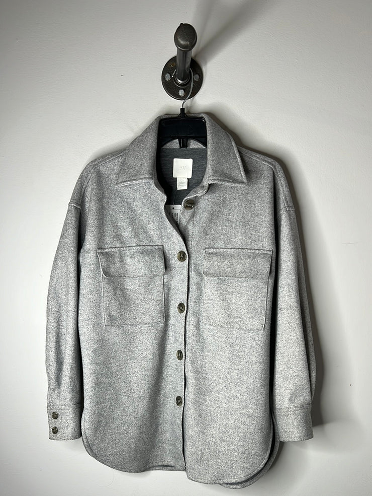 H&M Grey Button Up Shacket