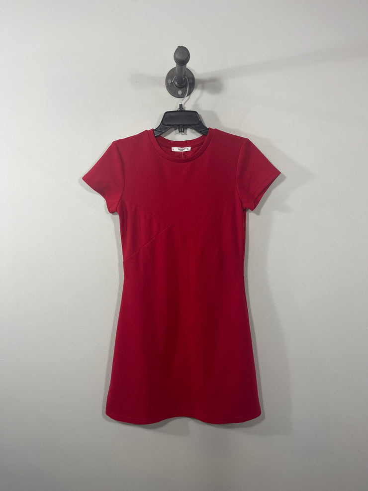 Mango Red T-Shirt Dress