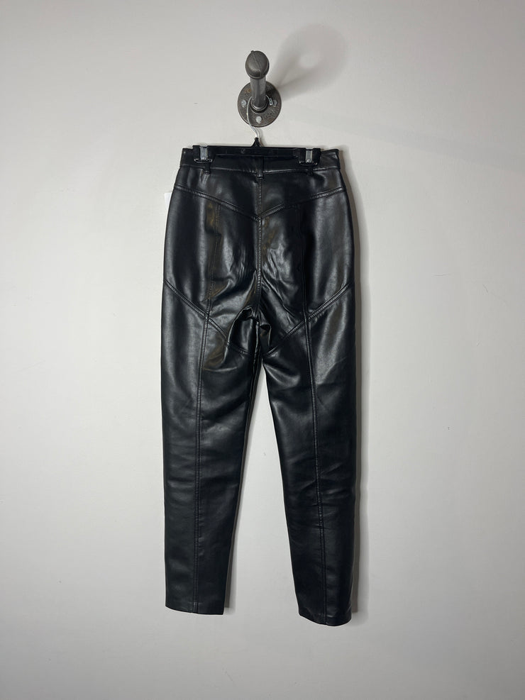 Wilfred Black Leather Pants