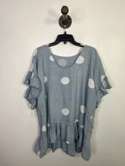 No Brand Blue/Wht Linen Dress