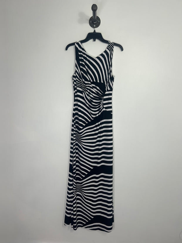 Frank Lyman Blk/Wht Maxi Dress