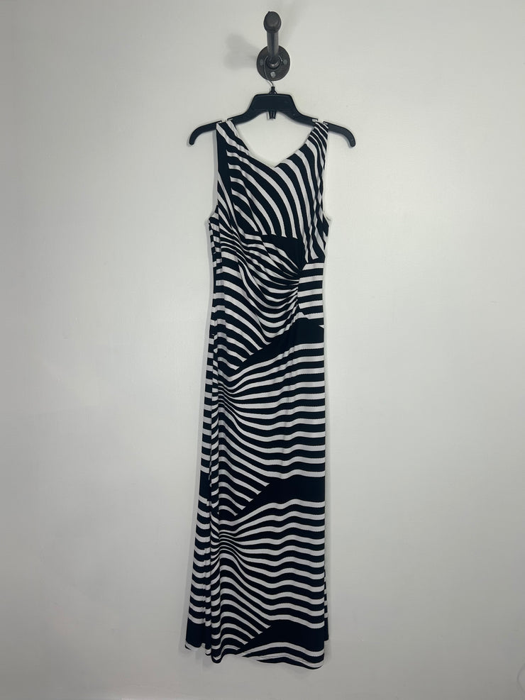 Frank Lyman Blk/Wht Maxi Dress
