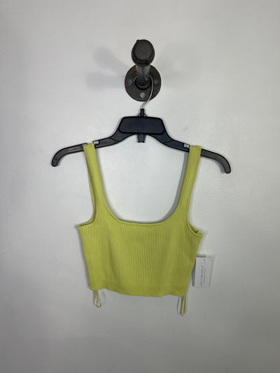Guess Ribbed Chartreuse Tank