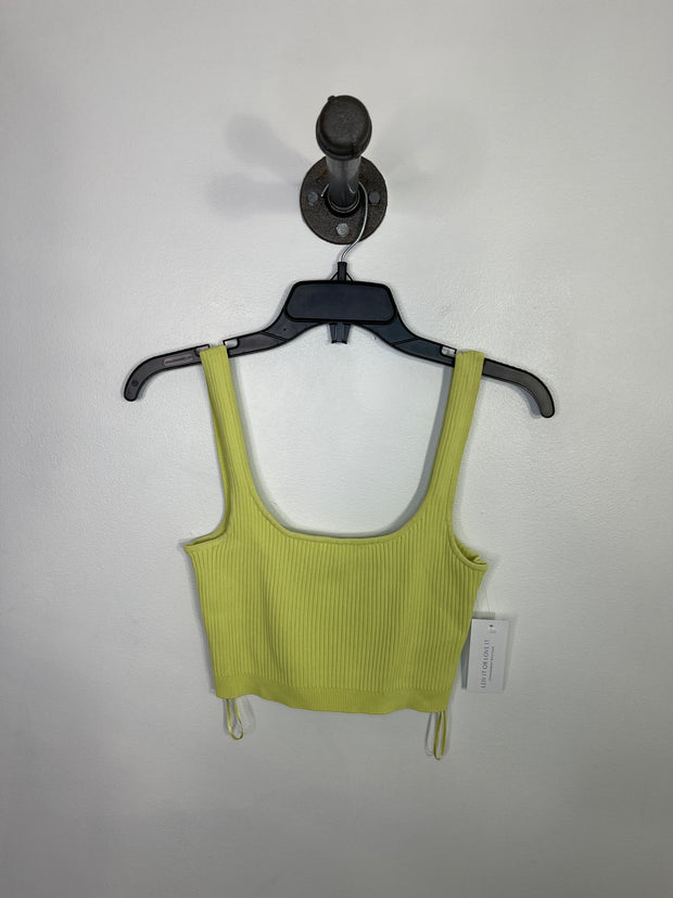 Guess Ribbed Chartreuse Tank