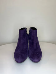 Geox Purple Suede Heel Boots