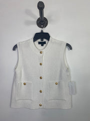 Zara White Sweater Vest