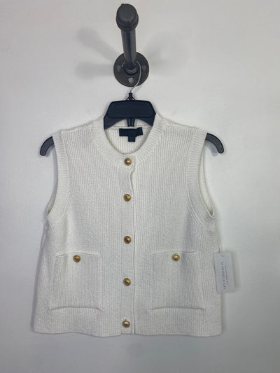 Zara White Sweater Vest
