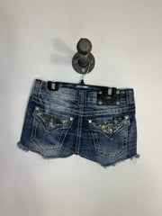 Miss Me Denim Sequin Shorts