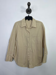 Dynamite Beige Button-Up