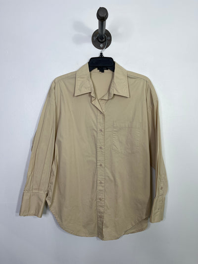 Dynamite Beige Button-Up