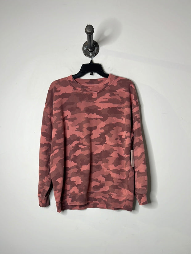 Lululemon Pink Camo Crewneck