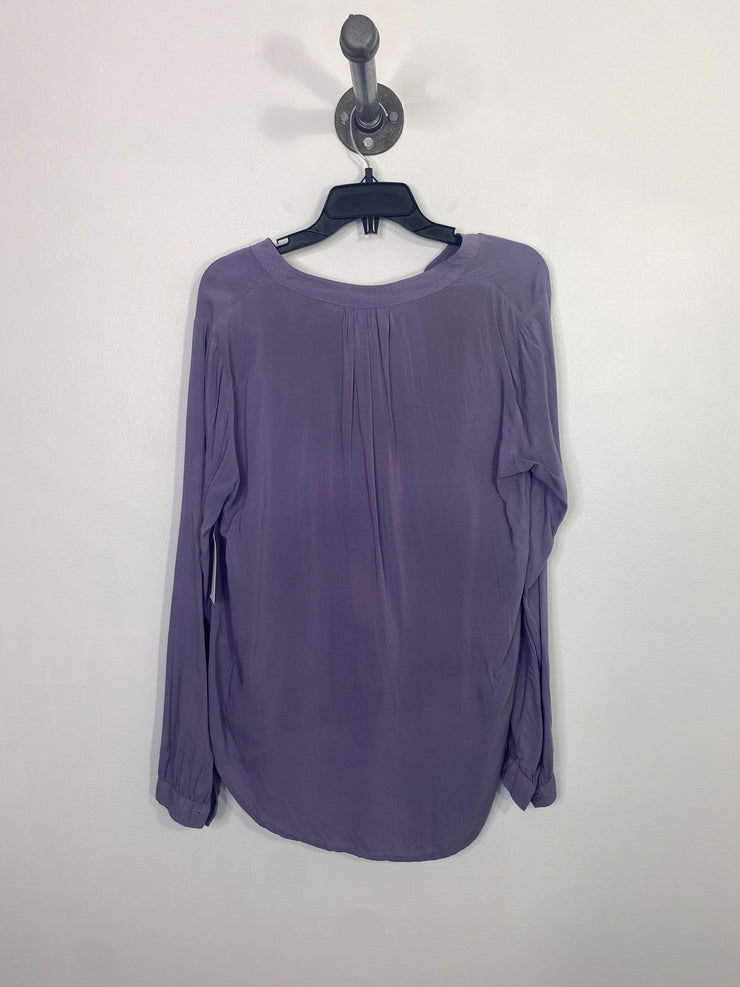 Velvet Purple Sheer Blouse