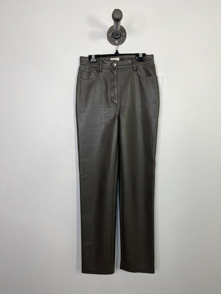 Wilfred Gray Leather Pants