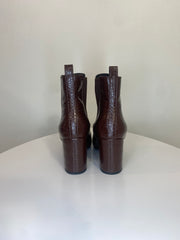 Le Chat.Dark Brown Heel Boots