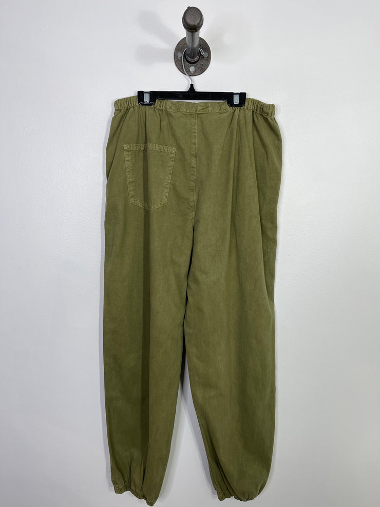 Denim Co. Green Cargo Pants