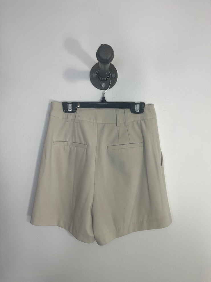 Pantalones cortos holgados color beige dinamita