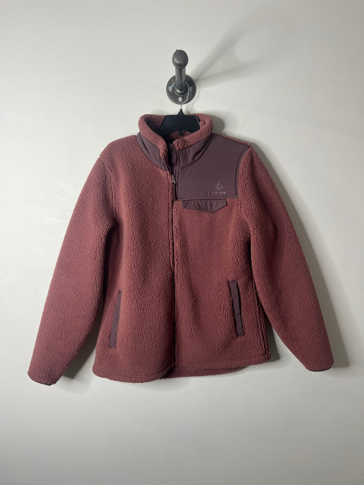 Woods Purple Zip-Up Sweater