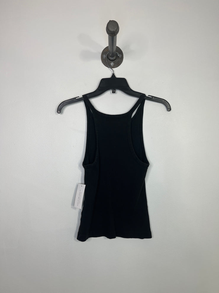 Denim Forum Blk Ribbed Tank