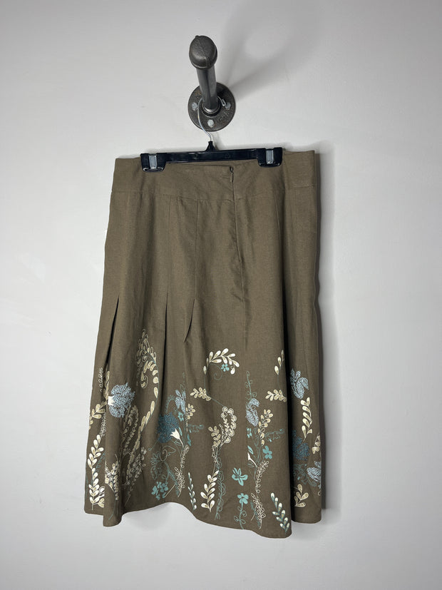 Denver Hayes Brown FloralSkirt